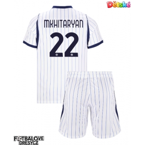 Inter Milan Henrikh Mkhitaryan #22 Dětské Venkovní dres komplet 2026-27 Krátký Rukáv (+ trenýrky)